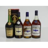 1 24-fl oz bt Martell V.S.O.P. Medaillon Cognac 70° proof 2 24 fl oz bts Martell 3 Star Cognac 70°