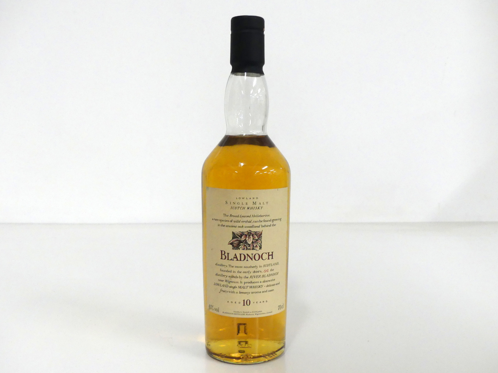 1 bt Bladnoch 10YO Lowland Single Malt Scotch Whisky 43%