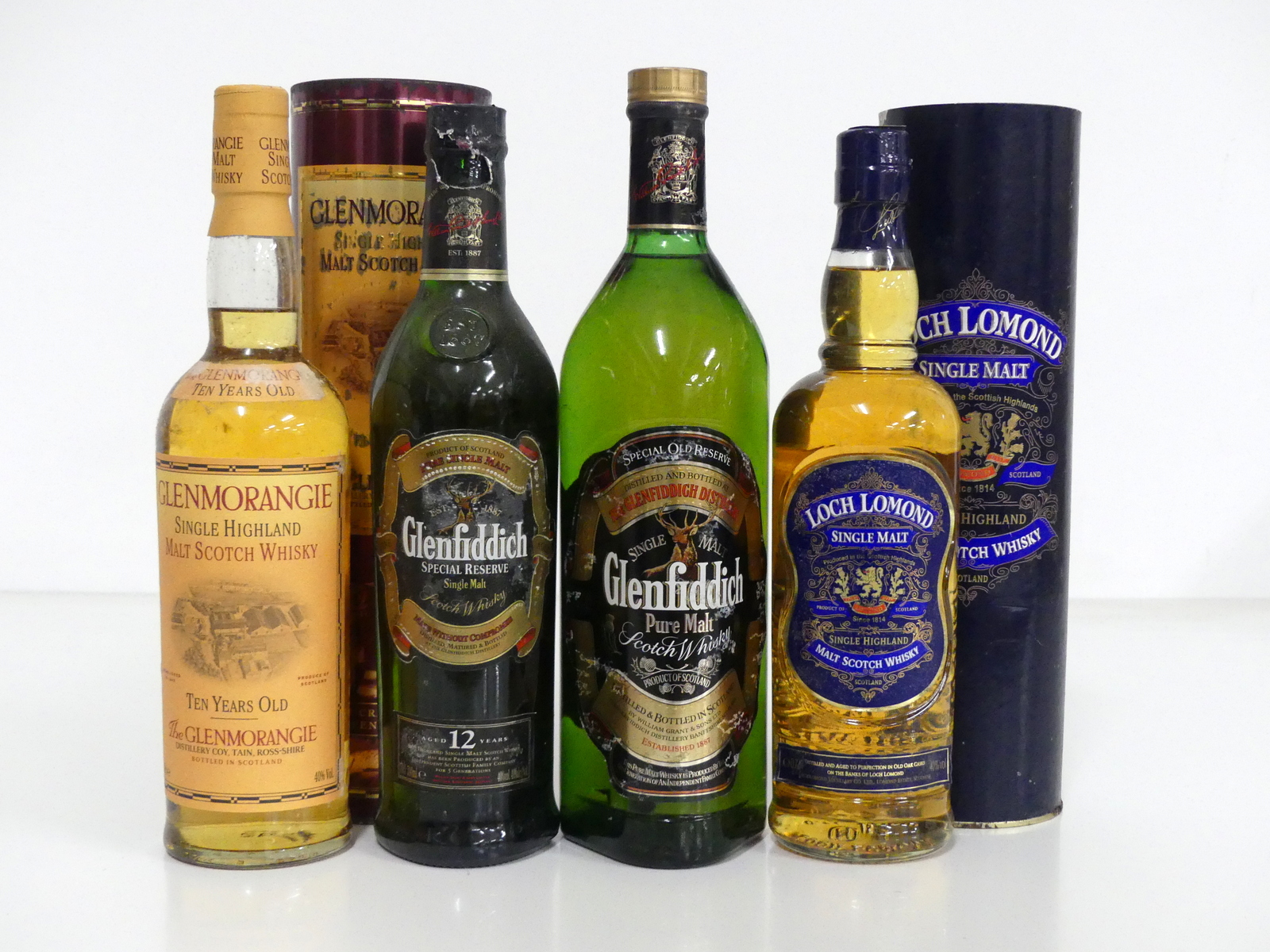 1 70-cl bt Glenmorangie 10YO Highland Single Malt Scotch Whisky 40% original tube- damaged bs 1 70-