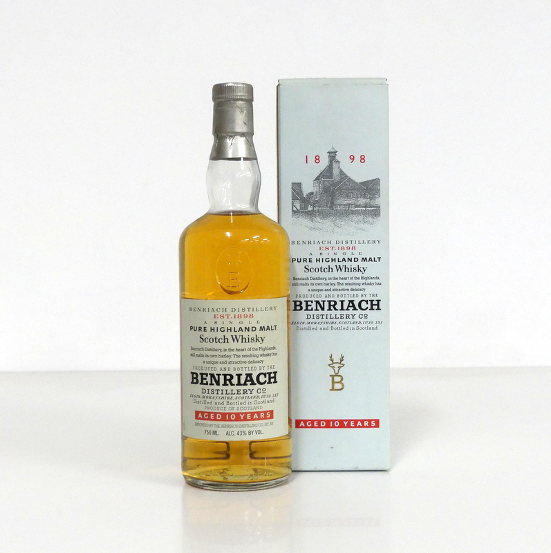 1 75-cl bt Benriach 10 YO Highland Single Malt Scotch Whisky 43% oc