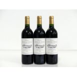 3 bts Ch. Rauzan-Sègla 1995 Margaux 2me Cru Classé, hf/i.n, vsl stl