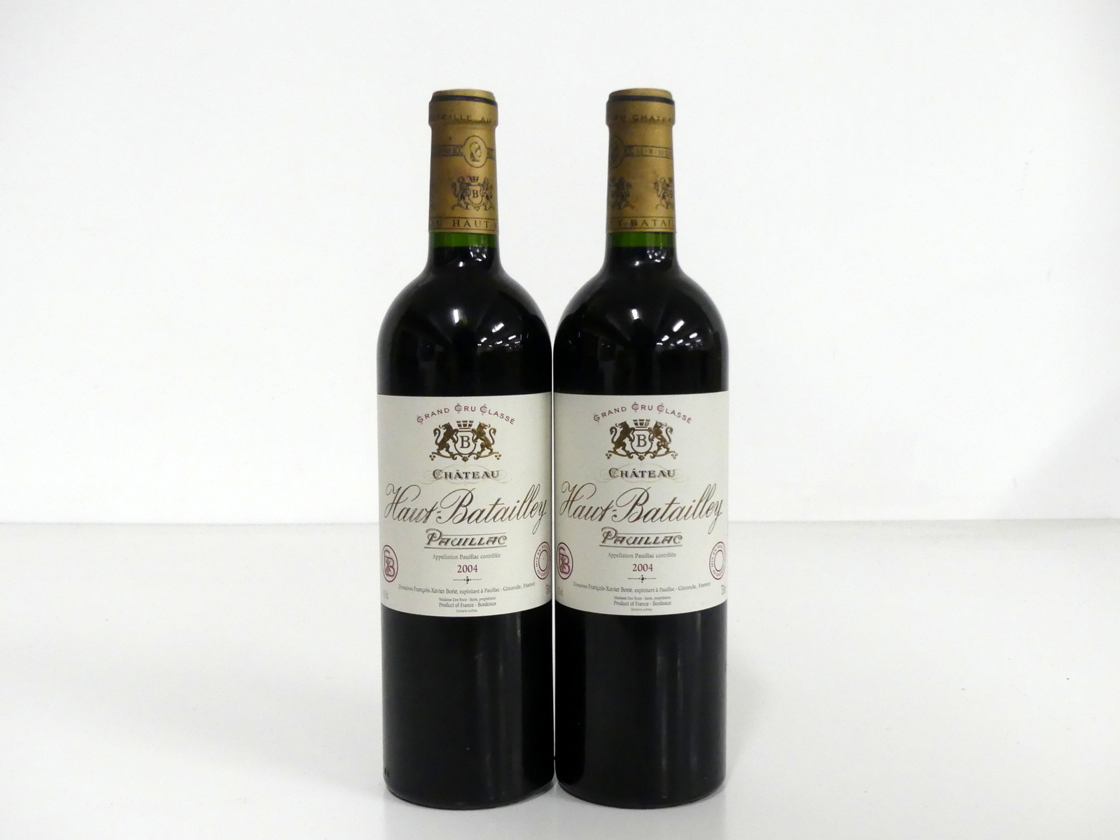 2 bts Ch. Haut-Batailley 2004 Pauillac, 5me Cru Classé i.n