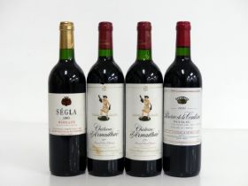 1 bt Ségla 1993 Margaux (2nd Wine of Ch. Rausan Ségla) vts, vsl stl 2 bts Ch. D'Armailhac 1995