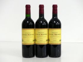 3 bts Ch. Lynch-Moussas 1996 Pauillac, Grand Cru Classé i.n