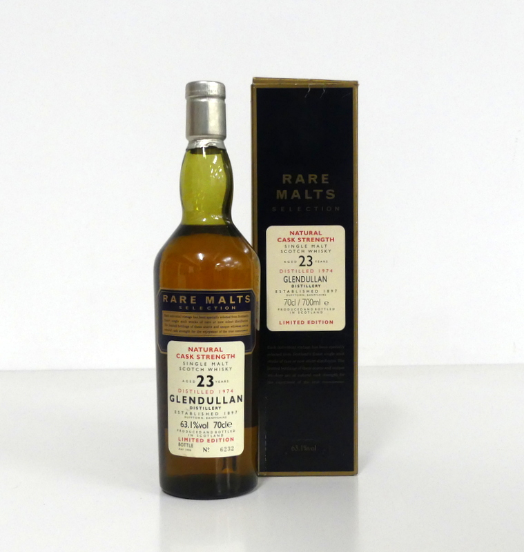 1 70-cl bt Rare Malts Selection Glendullan Cask Strength Single Malt Scotch Whisky distilled 1974,