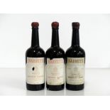 2 bts Harvey's Superior Golden Sherry Oloroso, bottled September 1951, ts, base of neck, faded & vsl