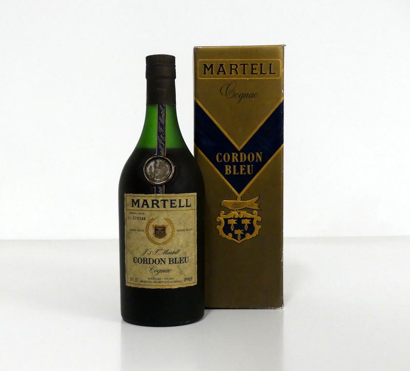 1 24-fl oz Martell Cordon Bleu Cognac Réserve Limitée N° EF6740, 70° proof, aged label oc,