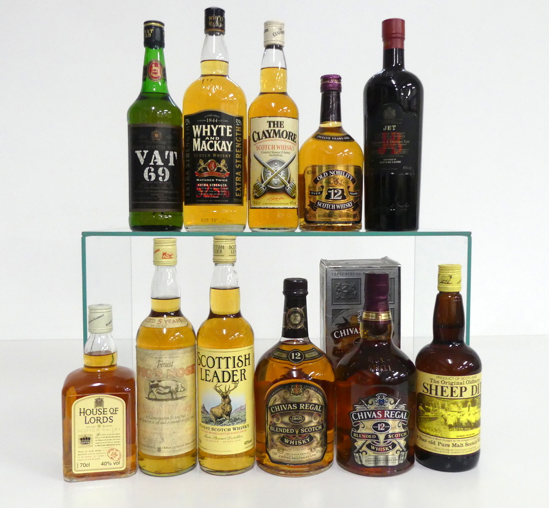 1 70-cl bt VAT 69 Finest Scotch Whisky 40% 1 litre bt Whyte & Mackay Matured Twice Extra Strength