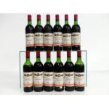 12 bts Ch. Croizet-Bages 1970 owc - split lid Pauillac 5me Grand Cru Classé 2 ts, 6 us, 2 ms, 2