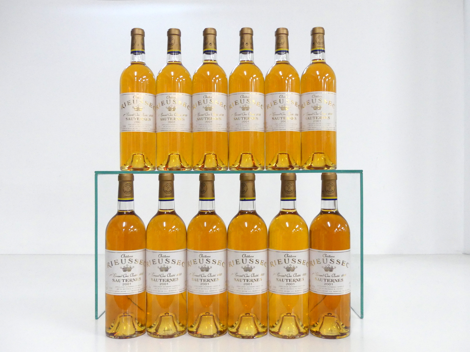 12 bts Ch. Rieussec 2001 Fargues (Sauternes) 1er Grand Cru Classé i.n