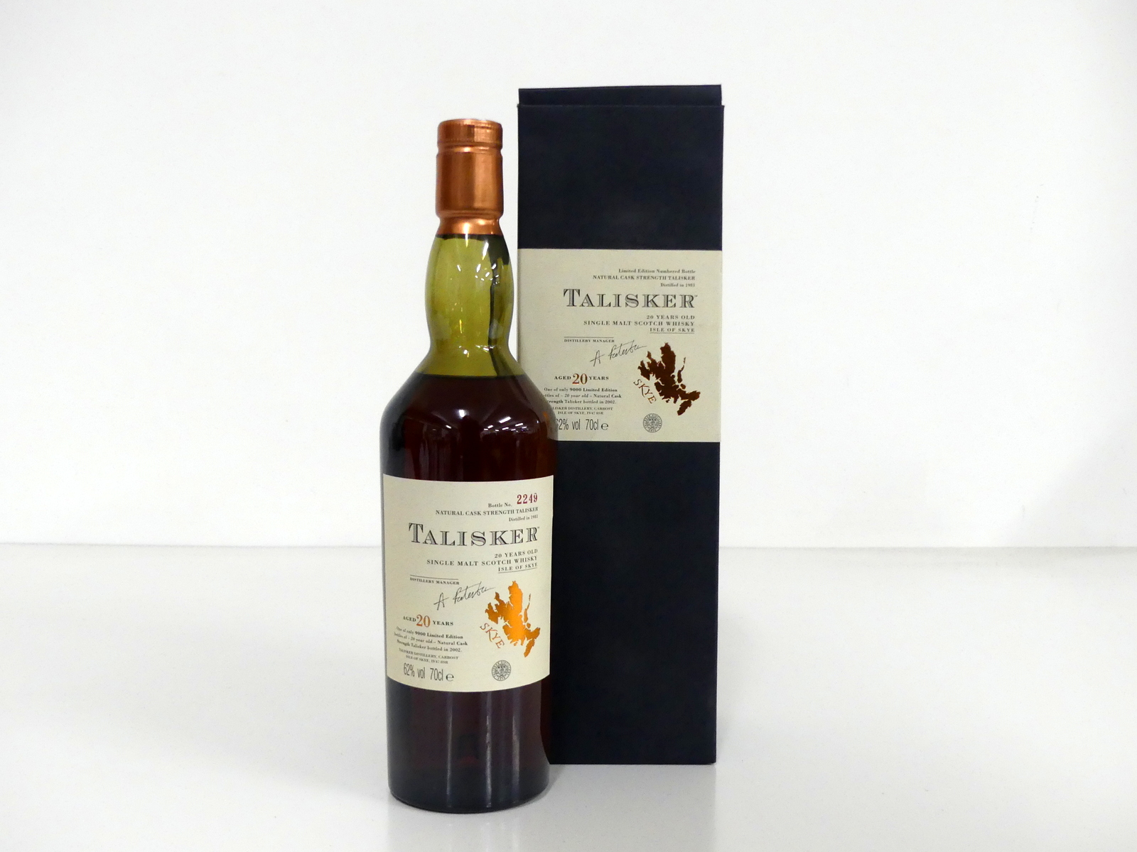 1 70-cl bt Talisker 20YO Skye Single Malt Scotch Whisky 1981, distilled 1981, bottled 2002 at Cask
