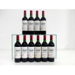 10 bts Ch. Grand-Puy-Lacoste 1986 Pauillac Grand Cru Classé 5 i.n, 4 vts, 1 ts, sl stl