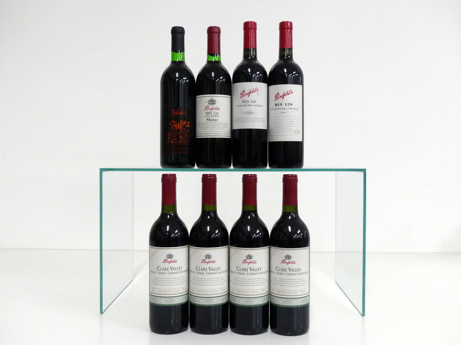 1 bt Penfolds Ralphs Shiraz 1990 vts 1 bt Penfolds Bin 128 Shiraz 1993 Coonawarra i.n 1 bt