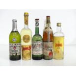 1 bt believed 26 2/3 fl oz Pernod 70° proof believed 1960's bottling 1 72-cl bt Giuseppe Alberti