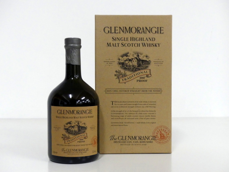 1 litre bt Glenmorangie Traditional 100° proof Highland Single Malt Scotch Whisky non-chill filtered