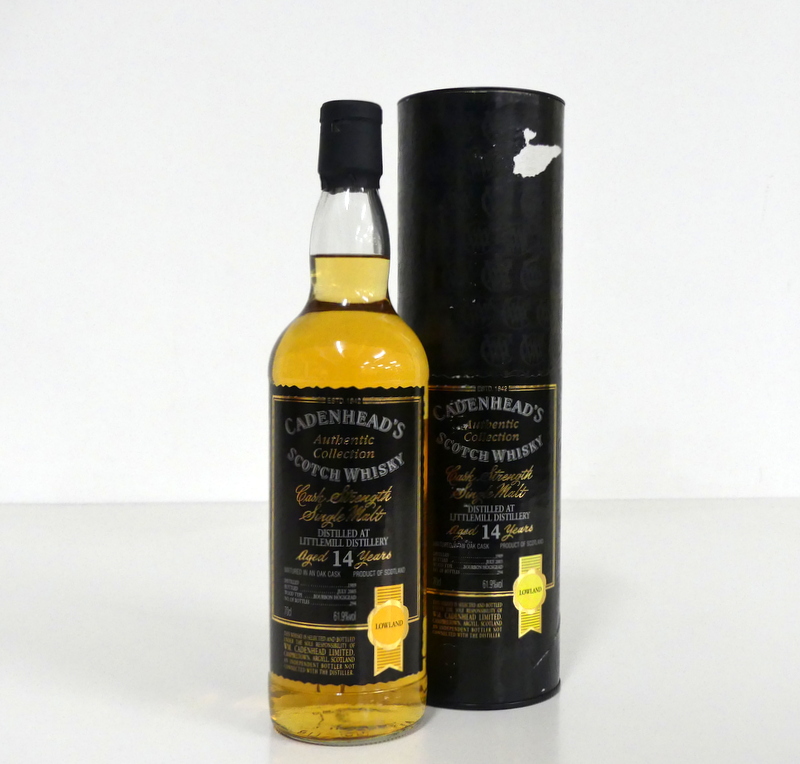 1 70-cl bt Cadenheads Authentic Collection Scotch Whisky, Cask Strength Single Malt, Distilled at
