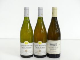 2 bts Puligny-Montrachet 1er Cru Les Clavoillons 2004 Dom Alain Chavy i.n, ts 1 bt Meursault Les