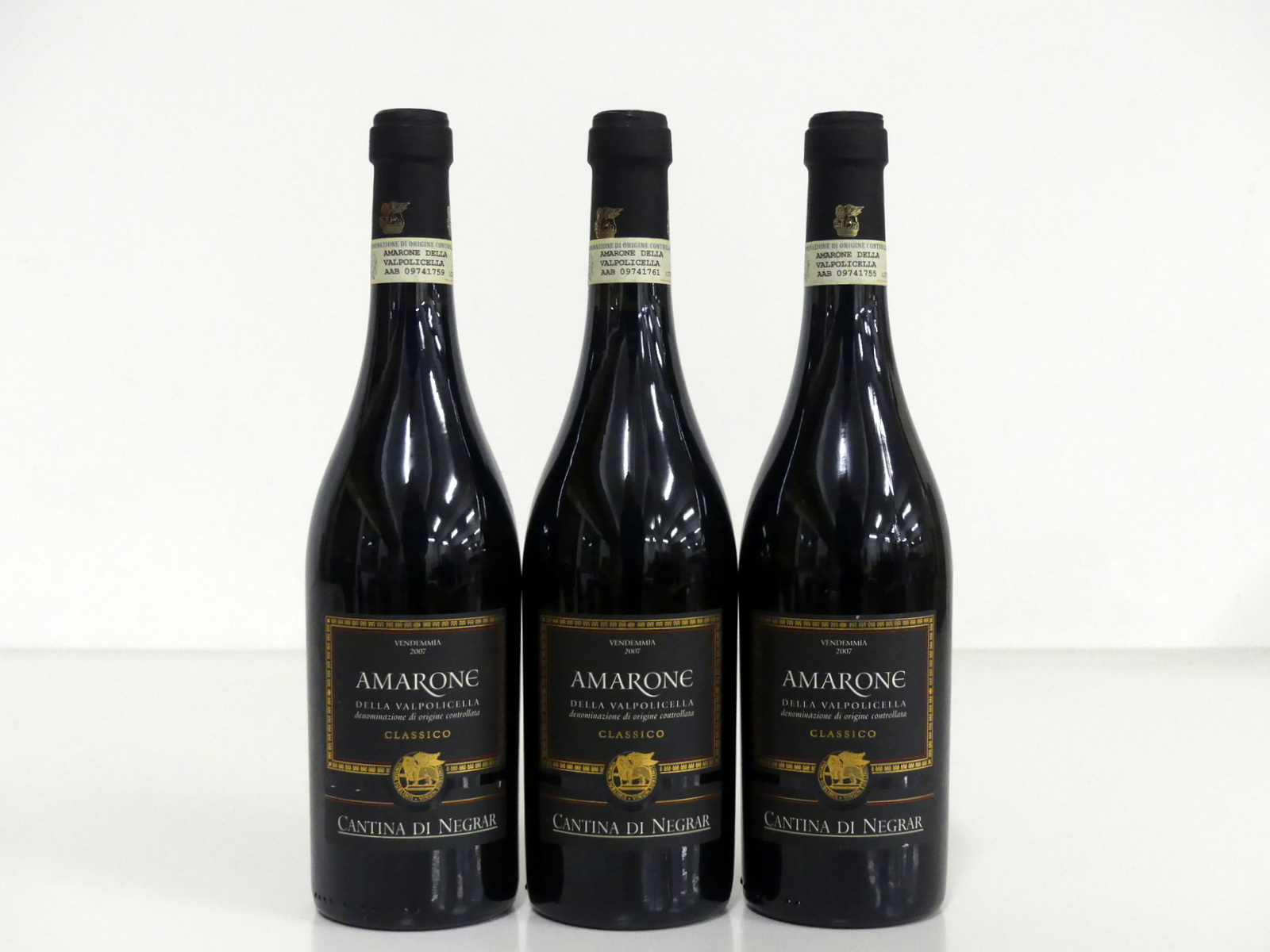 3 bts Cantina di Negrar Amarone della Valpolicella Classico 2007 i.n