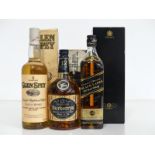 1 75-cl bt Glen Spey 8YO Single Highland Malt Scotch Whisky 40% oc 1 70-cl bt Burberrys 12YO Blended