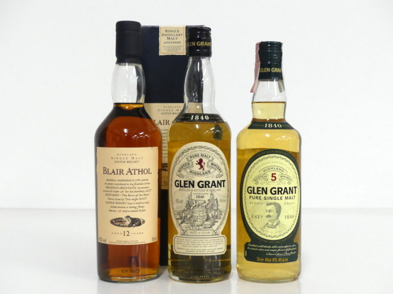 1 70-cl bt Blair Athol Highland Single Malt Scotch Whisky 43% oc 1 70-cl bt Glen Grant 5YO