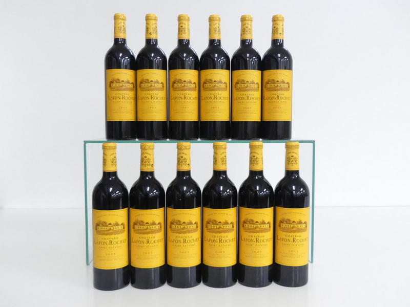 V 12 bts Ch. Lafon-Rochet 2003 owc St-Estephe, 4me Cru Classé 8 hf, 4 hf/i.n