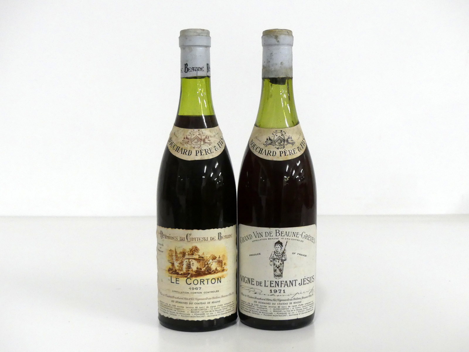 1 bt Le Corton Dom du Ch. de Beaune 1967 Bouchard Père et Fils us, sl stl 1 bt Grand Vin de Beaune-