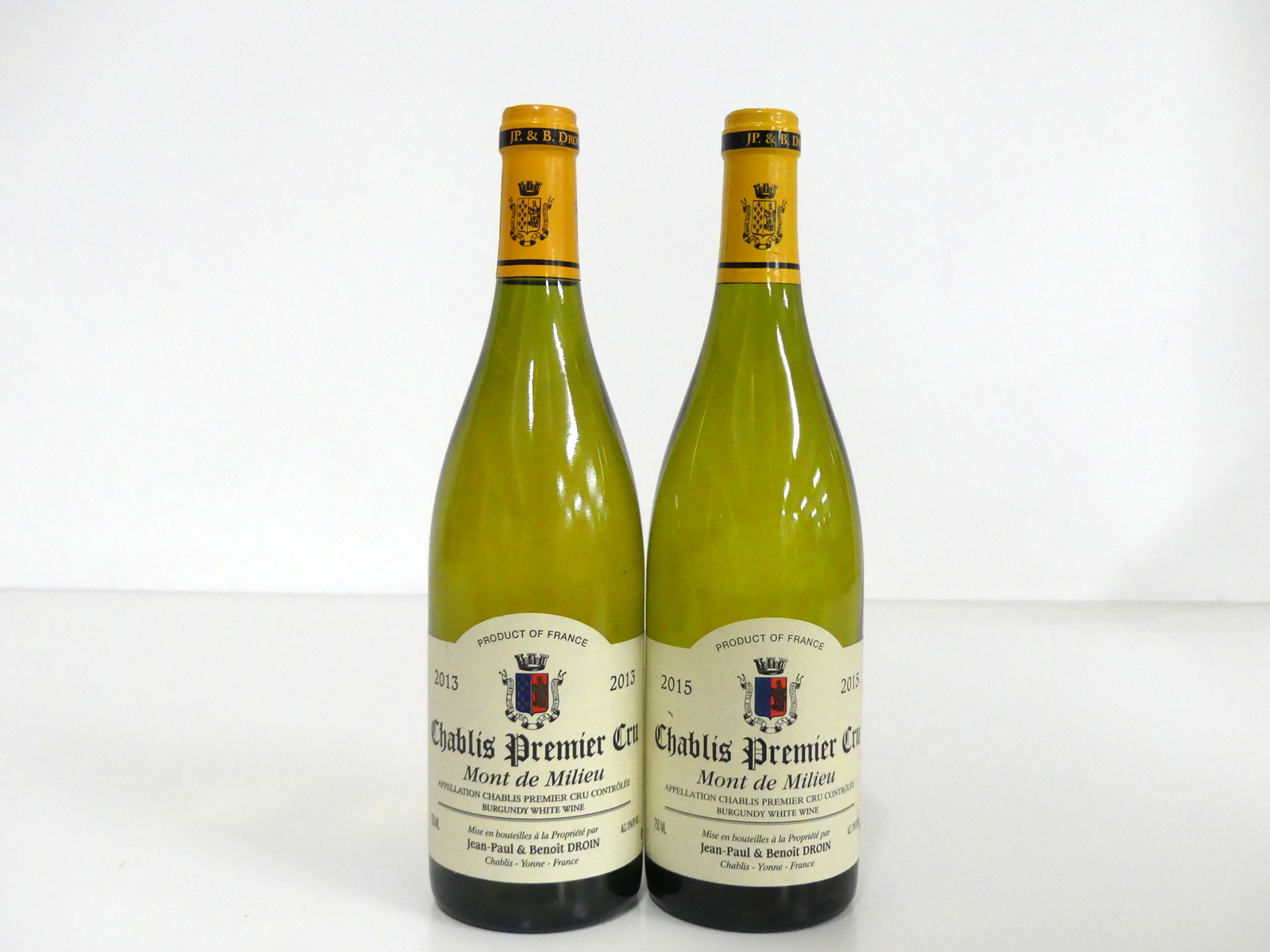 1 bt Chablis 1er Cru Mont de Milieu 2013 Jean-Paul & Benoit Droin hf/i.n 1 bt Chablis 1er Cru Mont