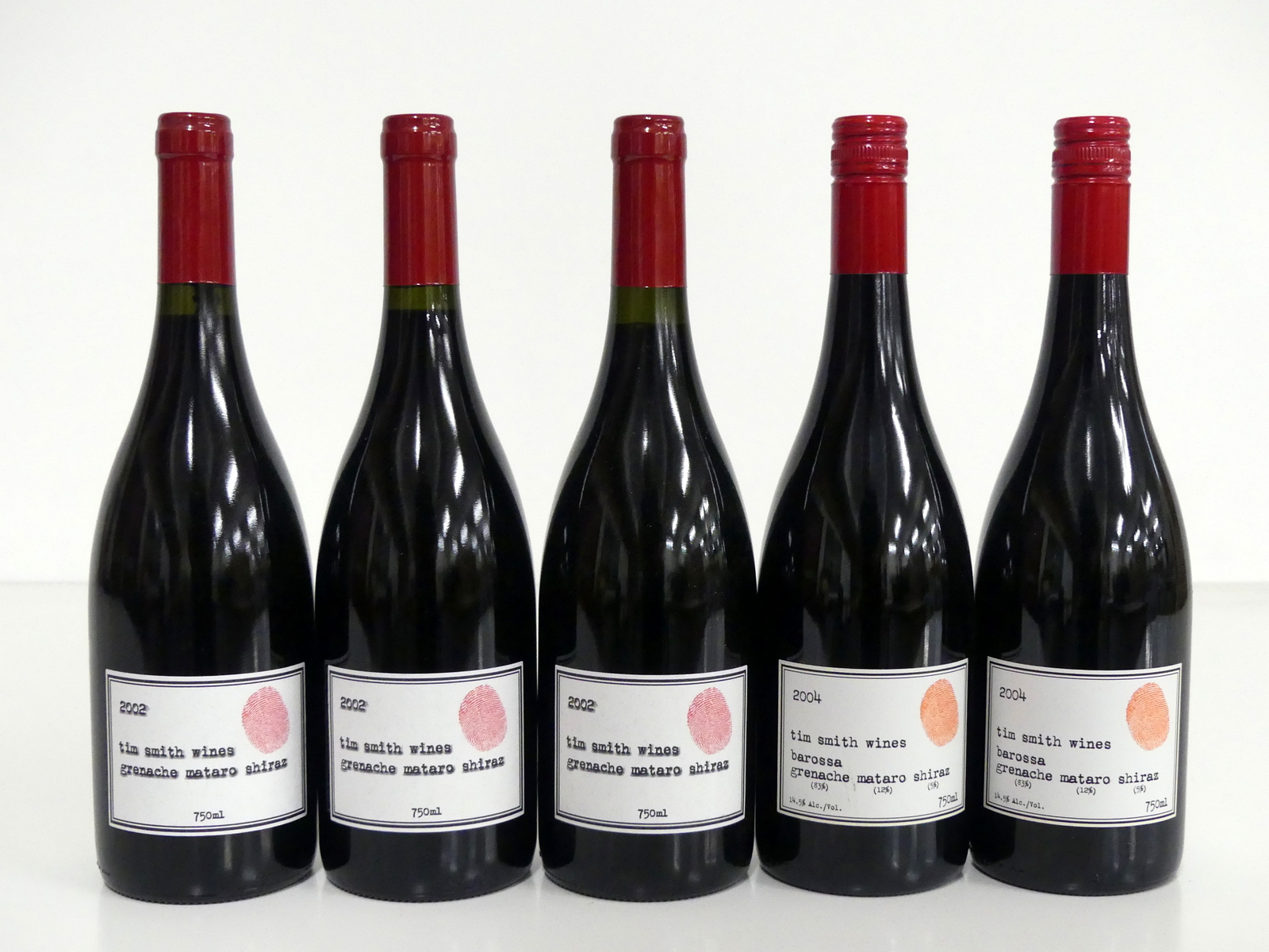 3 bts Tim Smith Wines Grenache, Mataro, Shiraz 2002 Barossa ts 2 bts Tim Smith Wines Grenache,