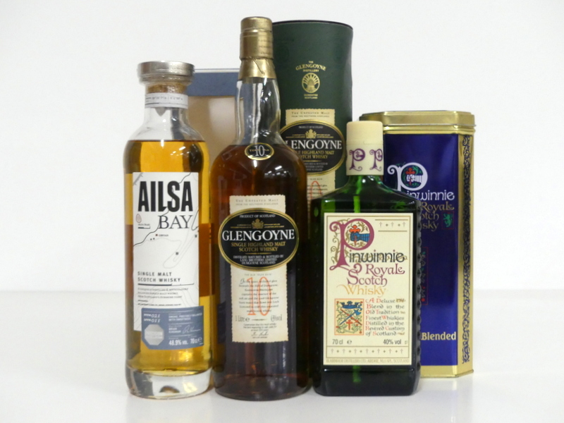 1 70-cl bt Ailsa Bay Granite Cap Single Malt Scotch Whisky 48.9% oc 1 litre bt Glengoyne 10YO