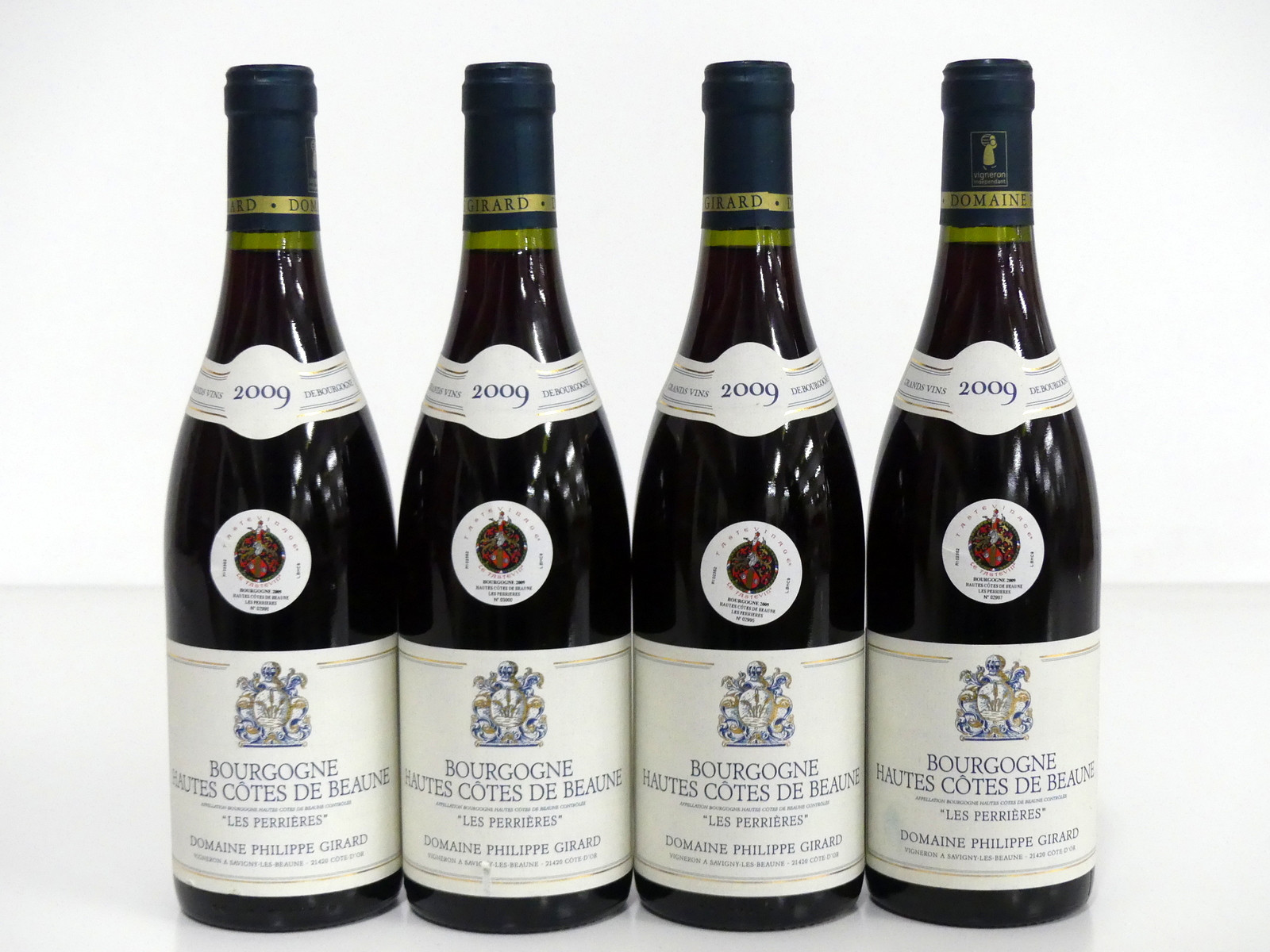 4 bts Bourgogne Hautes Côtes de Beaune 'Les Perrières' 2009 Dom Philippe Girard i.n