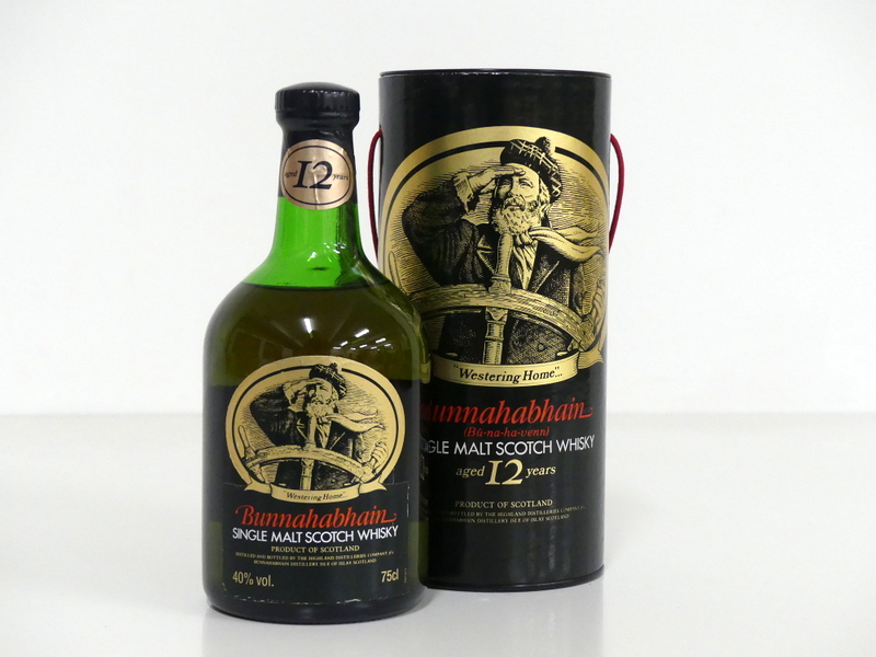 1 75-cl bt Bunnahabhain 12YO Single Malt Scotch Whisky 40% sl ullaged - ms, original tube