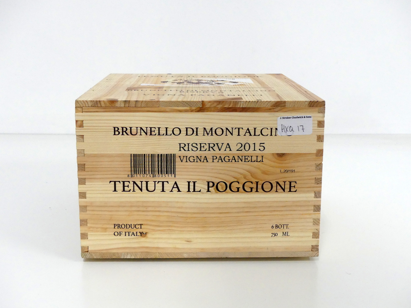 6 bts Tenuta Il Poggione Brunello di Montalcino Riserva 2015 owc Vigna Paganelli