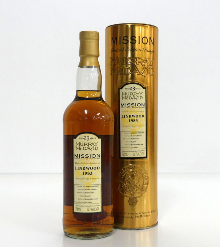 1 70-cl bt Murray McDavid Mission Gold Series Limited Edition bottling of Linkwood 1983 23YO