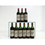 9 bts Ch. Truffet 1961 Bordeaux Superieur 1 vts, 2ts, 1 us, 1 lms, 4 ls, Barton & Guestier
