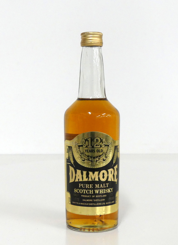 1 50-cl bt Dalmore 12YO Pure Malt Scotch Whisky Circa 1970's 75° proof missing plastic cup