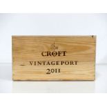 V 12 bts Croft Vintage Port 2011 owc