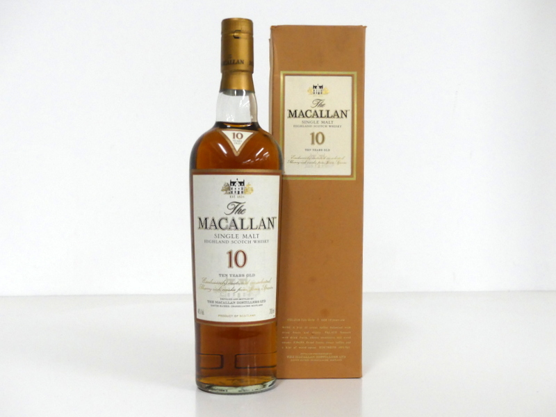 1 70-cl bt The Macallan 10YO Highland Single Malt Scotch Whisky Exclusively matured in selected