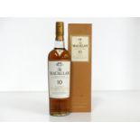 1 70-cl bt The Macallan 10YO Highland Single Malt Scotch Whisky Exclusively matured in selected