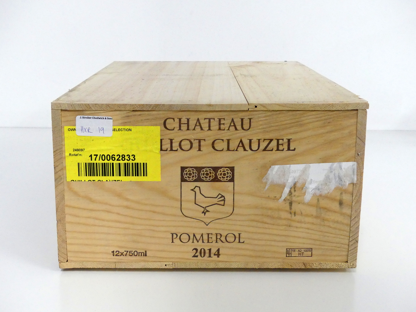 12 bts Ch. Guillot Clauzel 2014 owc Pomerol