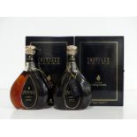 2 75-cl bts Courvoisier Initiale Extra Cognac 40% individual lined presentation cases