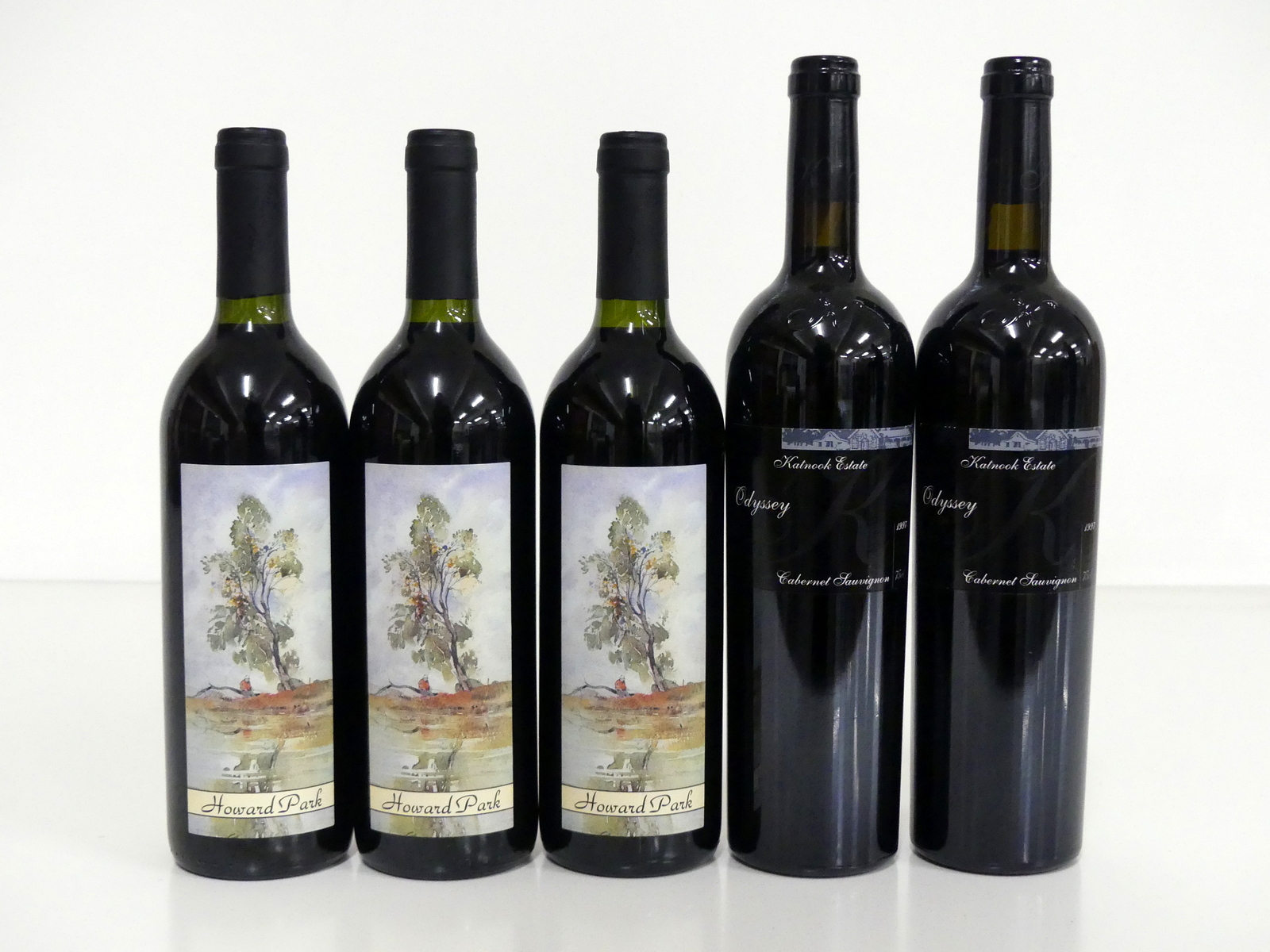 3 bts Howard Park Cabernet Sauvignon Merlot 1996 Western Australia vts 2 bts Katnook Estate