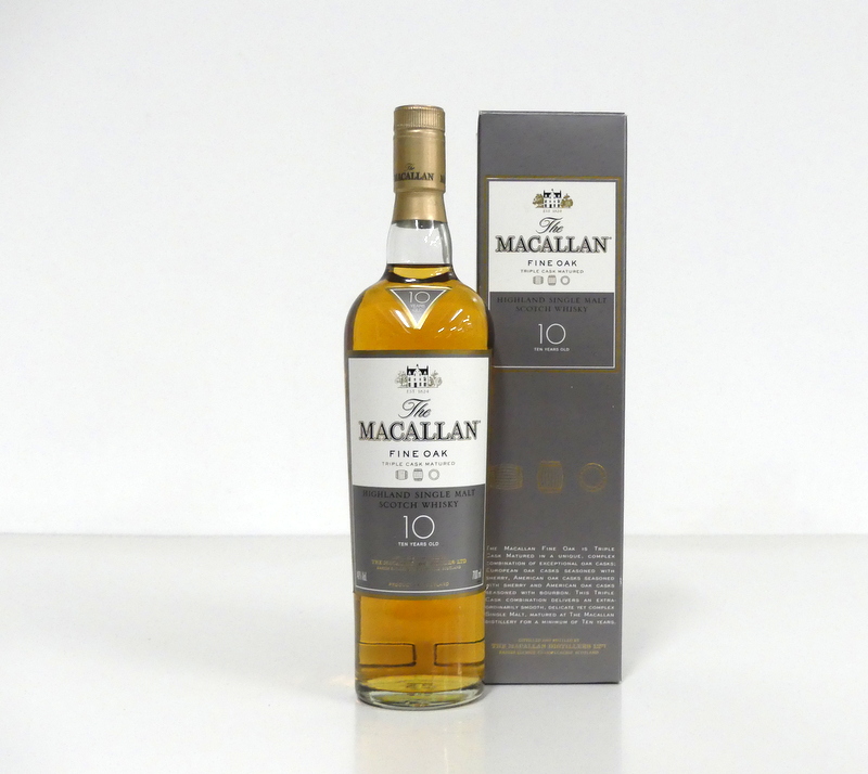 1 70-cl bt Macallan Fine Oak 10YO Triple Cask Matured Highland Single Malt Scotch Whisky 40% oc