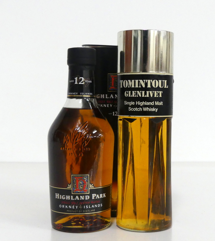 1 70-cl bt Highland Park 12YO Orkney Islands Single Malt Scotch Whisky 40% original tube 1 26 2/3 fl