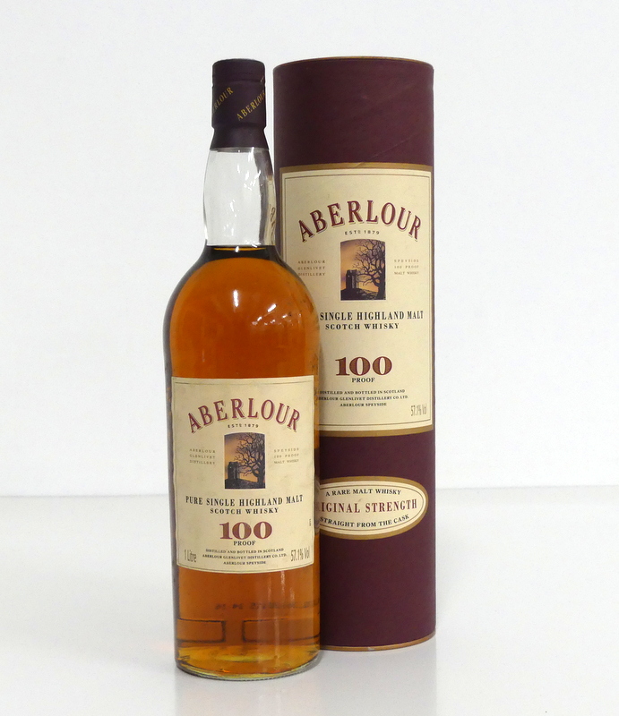 1 litre bt Aberlour Original Strength 100° proof Pure Single Highland Malt Scotch Whisky 57.1%