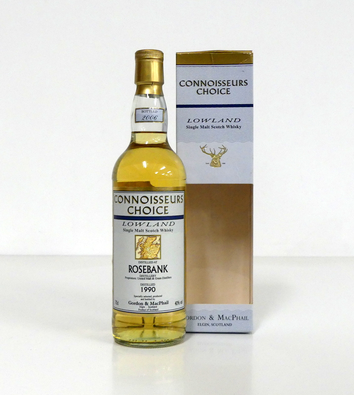 1 70-cl bt Connoisseurs Choice Rosebank Lowland 1990 Single Malt Scotch Whisky distilled 1990