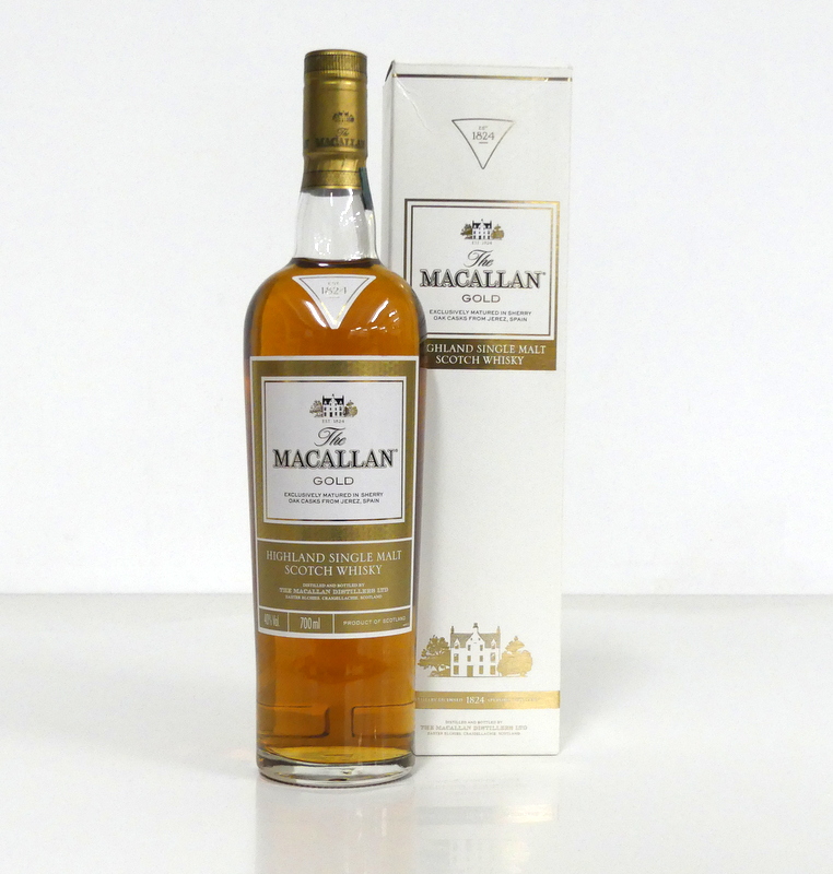 1 70-cl bt The Macallan Gold Highland Single Malt Scotch Whisky Exclusively matured in Sherry Oak