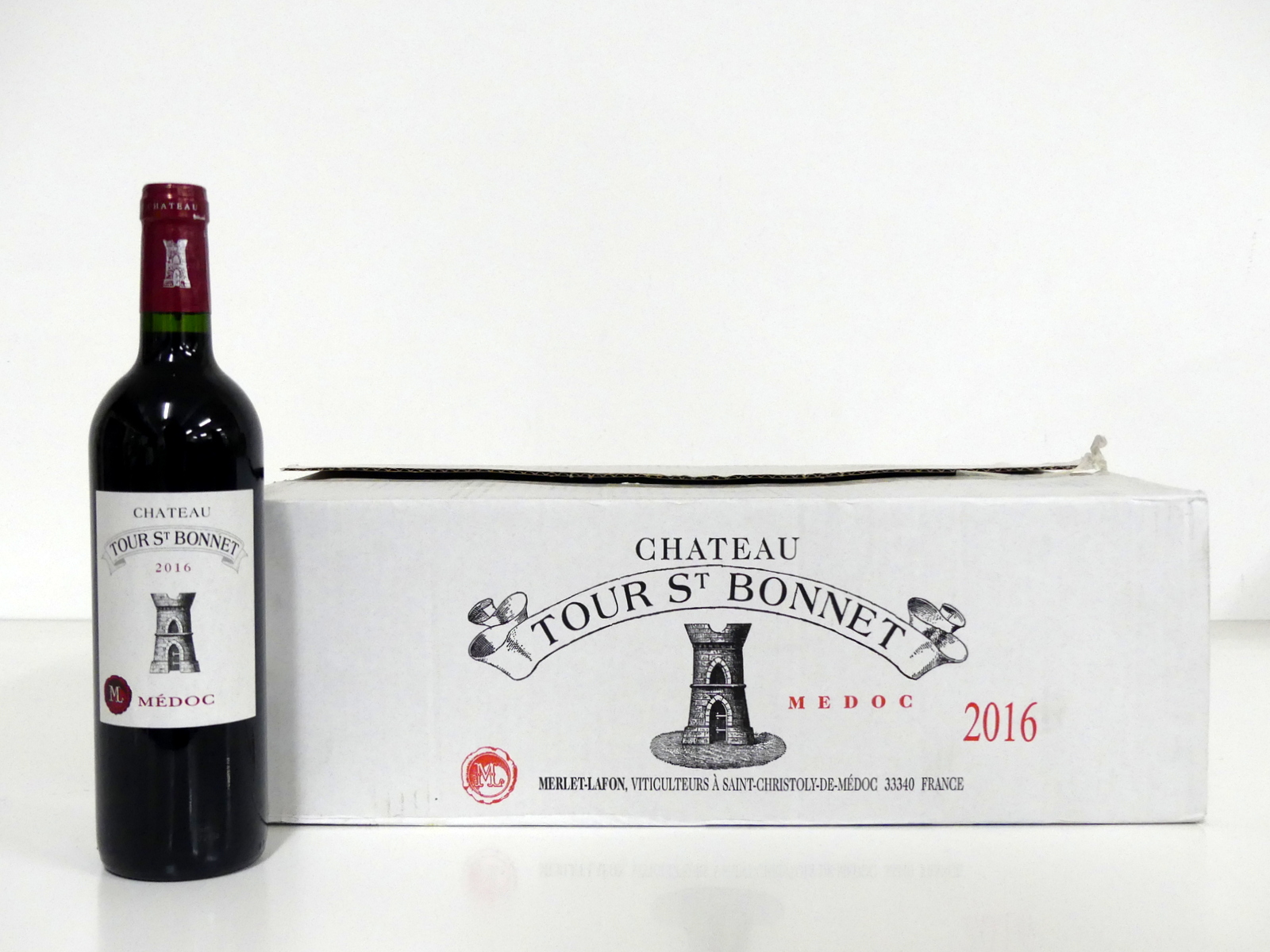 V 12 bts Ch. Tour St Bonnet 2016 oc Haut Médoc Cru Bourgeois