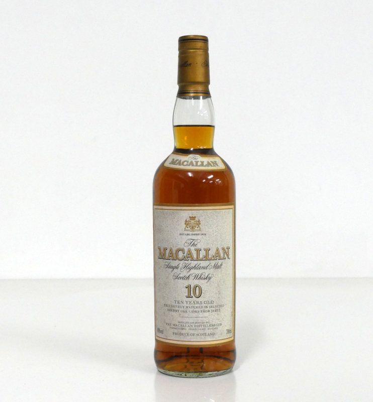 1 70-cl bt Macallan 10YO Single Highland Malt Scotch Whisky matured in Sherry Oak casks 40% sl stl