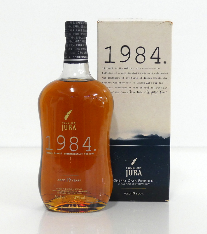 1 70-cl bt Jura 19YO 1984 George Orwell Commemorative Edition Single Malt Scotch Whisky 42% oc