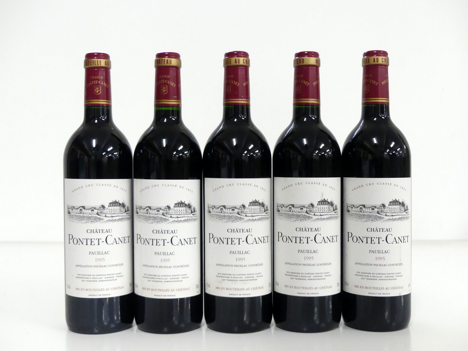 5 bts Ch. Pontet-Canet 1995 Pauillac, 5me Cru Classé, hf